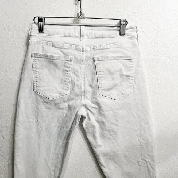 Pistola Stretch Skinny Ankle Denim Jeans 28 White Mid Rise - Picture 4 of 5